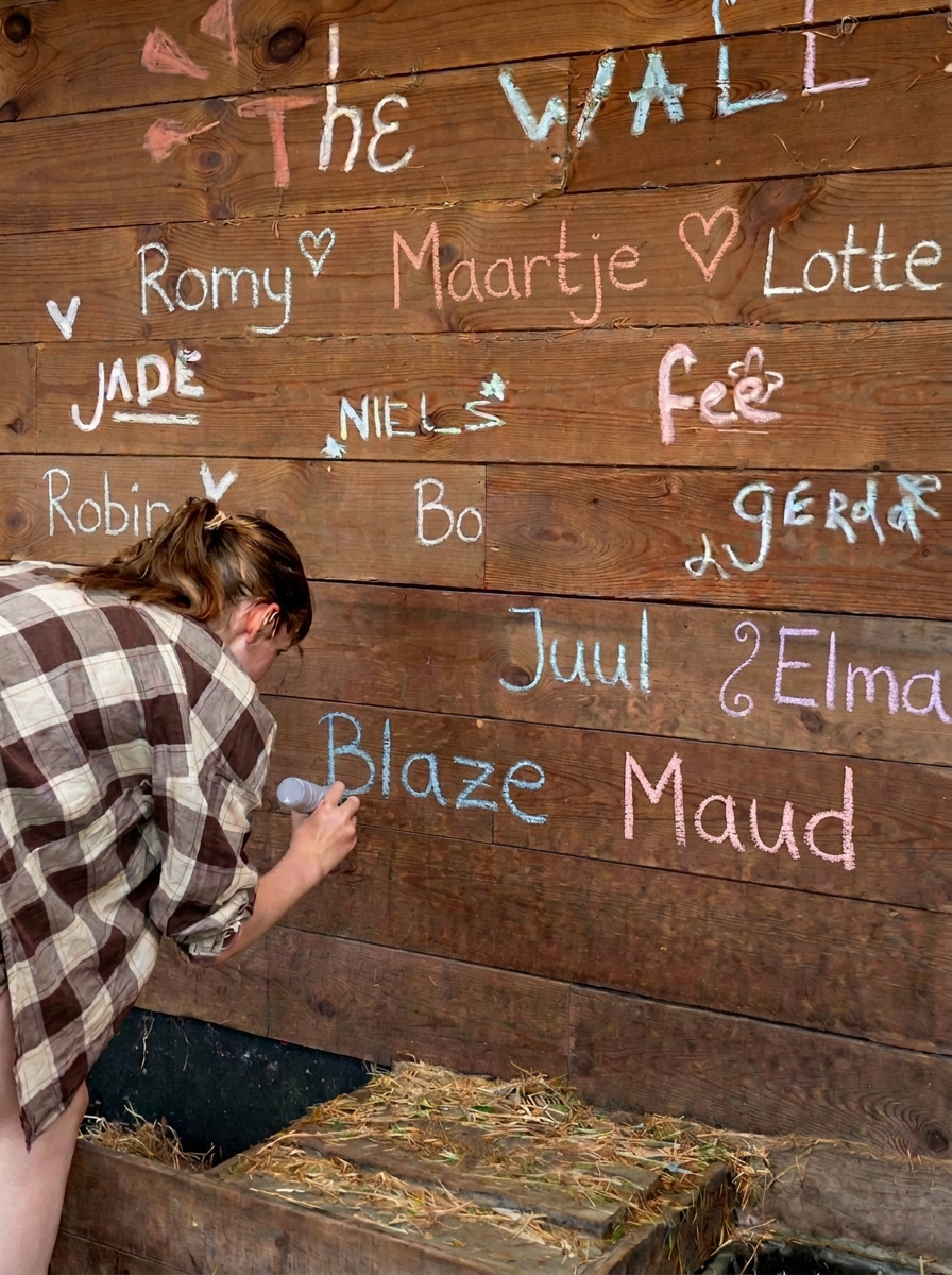 Jongere schrijft haar naam op The Wall bij Wauw